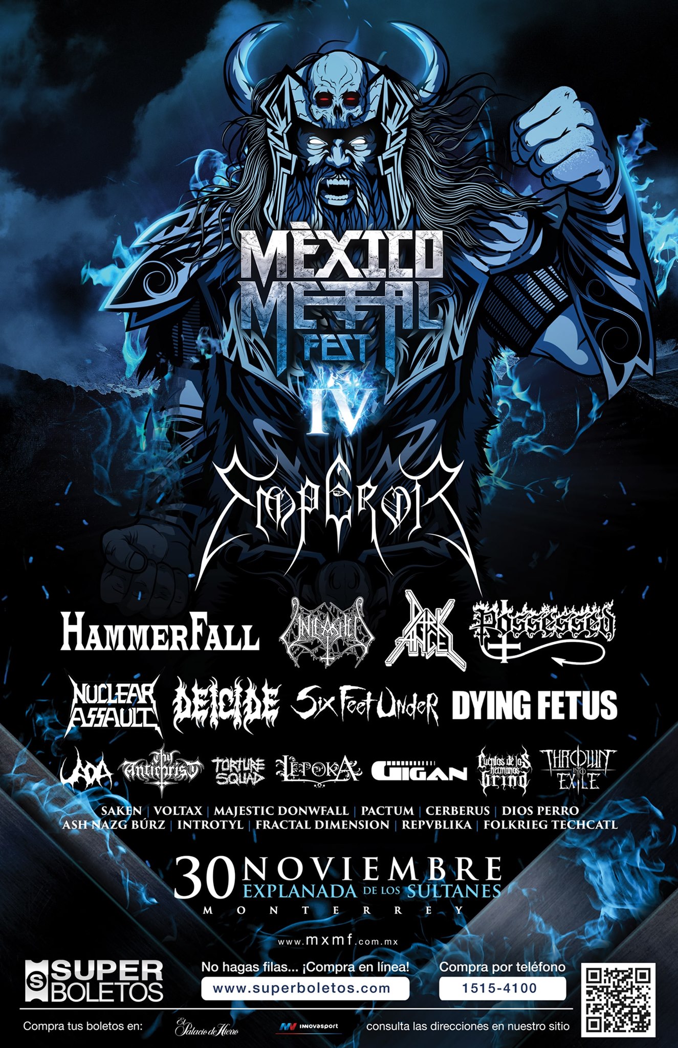 Conoce el cartel oficial de Mexico Metal Fest Revista Spot Mx