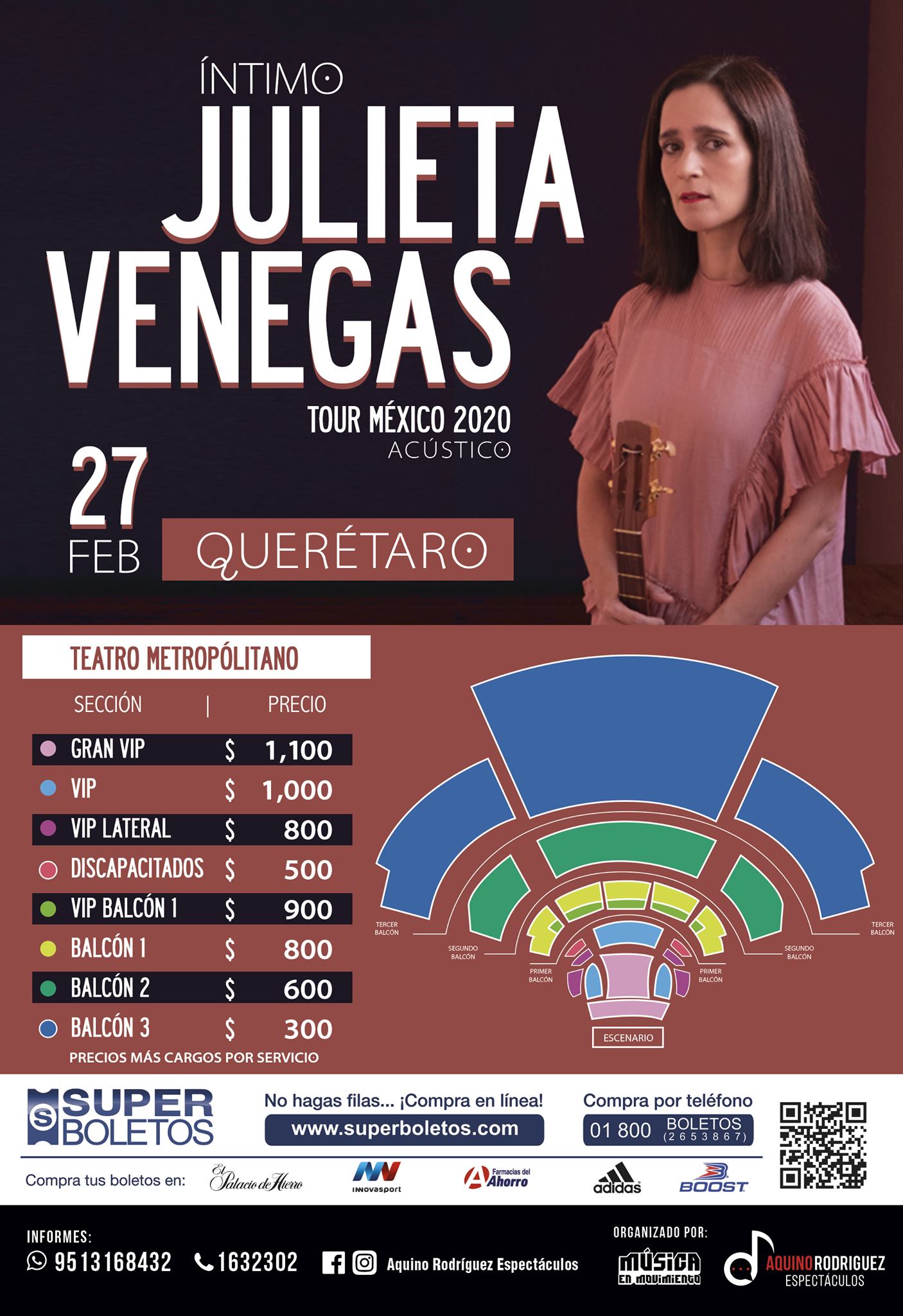 Julieta Venegas Tour en Querétaro Revista Spot Mx