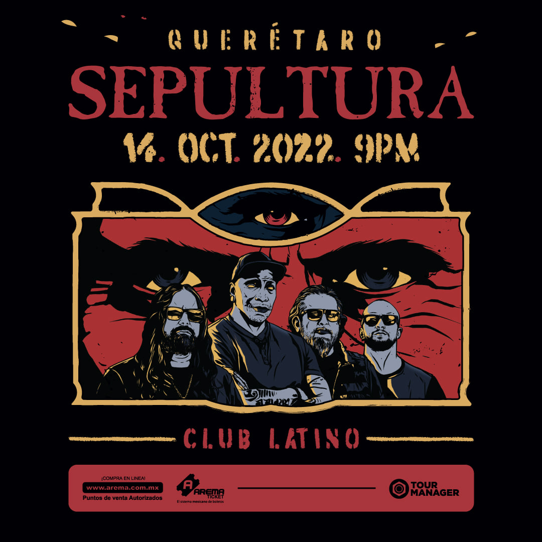 Sepultura en concierto en Queretaro en octubre