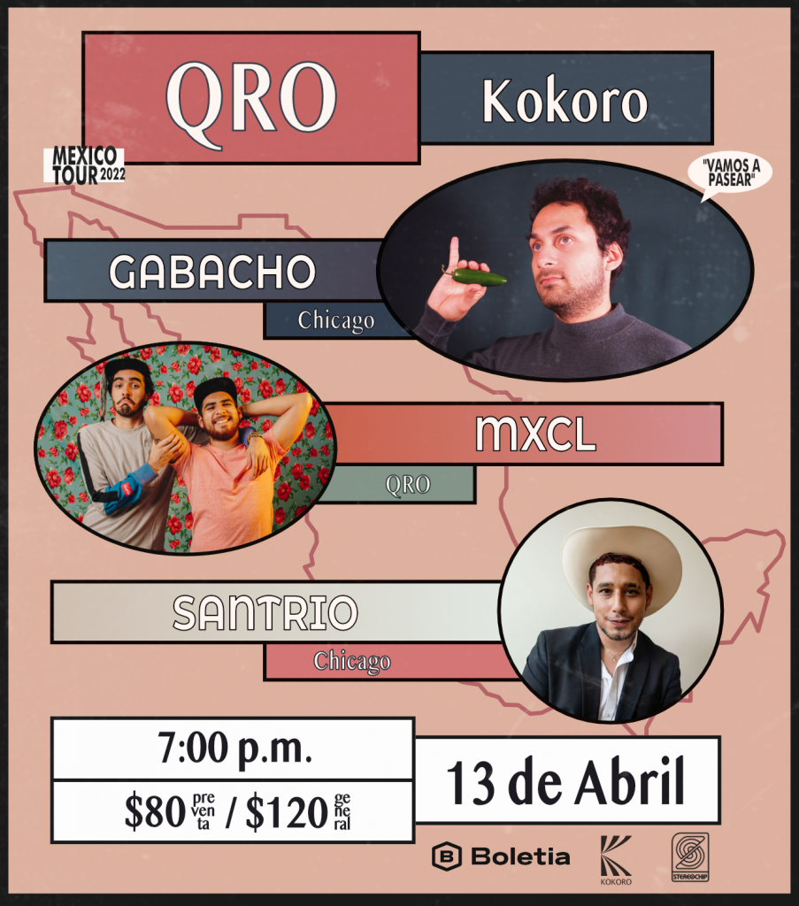 Gabacho ofrecerá un concierto en Querétaro.