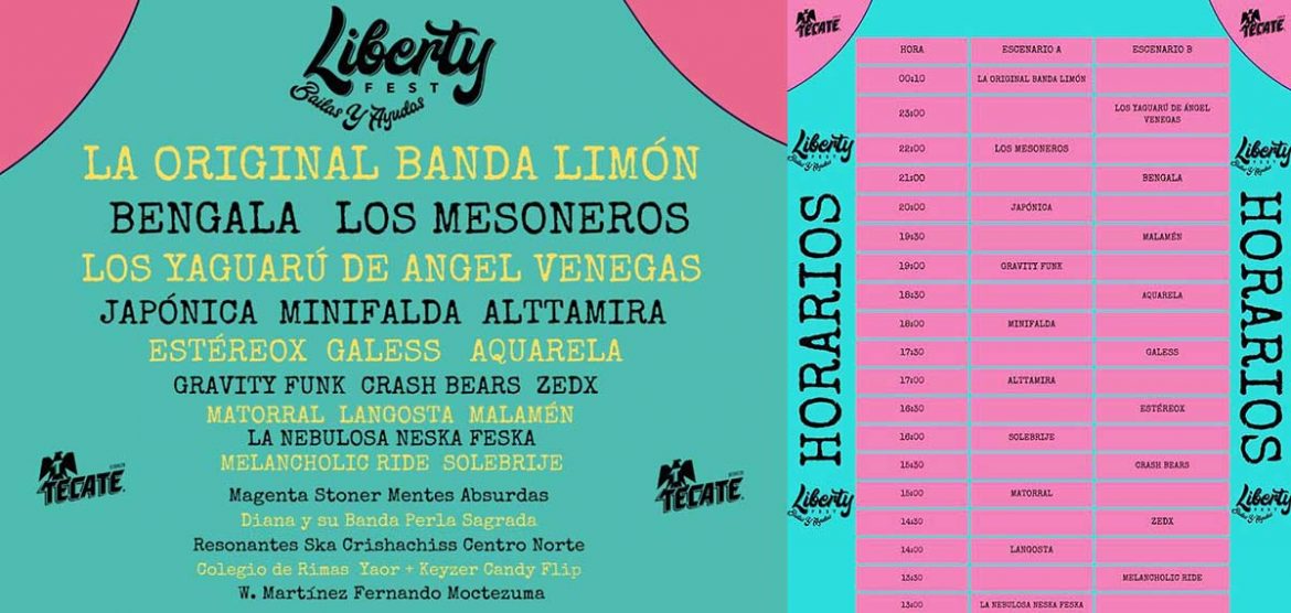 Horarios del festival #LibertyFest 2022